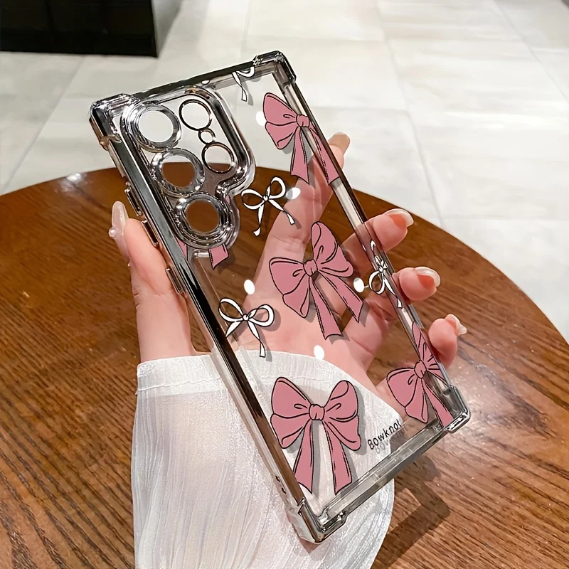 حافظة هاتف بفيونكة وردية لهاتف آيفون 17 إلى 11 برو ماكس بلس #2