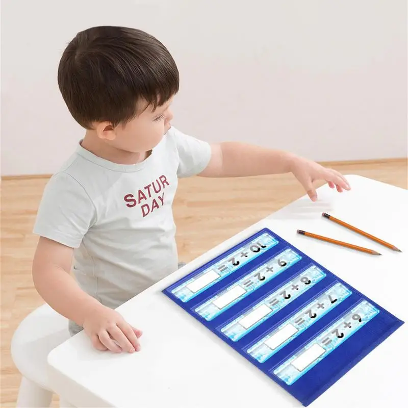 Imagem -02 - Self-standing Desktop Pocket Chart Classroom Jobs Table Top Suporte Portátil para Classe