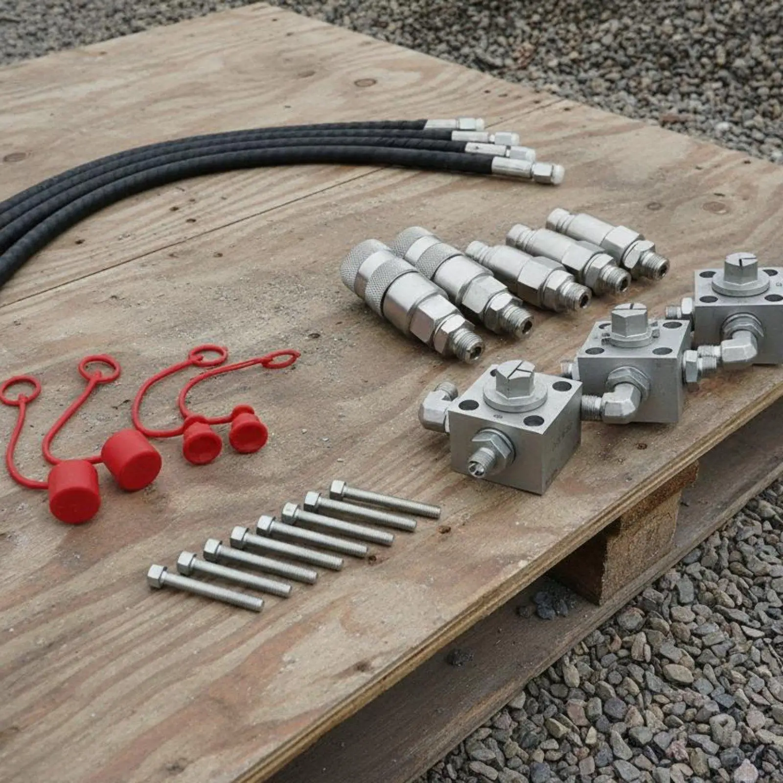 Excavator Selector Valve Auxiliary Hydraulic Diverter Block Tool Connection Kit for Attachment Switch Construction Site