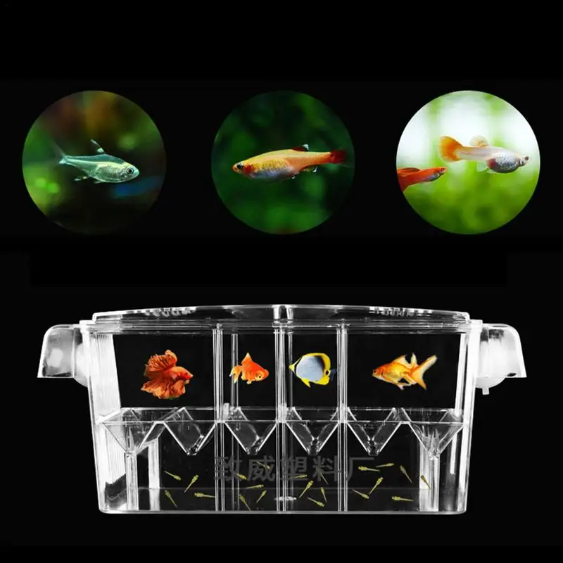 HighTransparent Fish Hatchery Box SelfFloating Fish Tank MultiFunction Double Layer Large Fish Tank Aquarium Container 20E