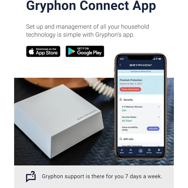 Guardião Parental Control Router, Mesh WiFi System, Malware Secure Home Router, Até 5,400 pés quadrados Cobertura