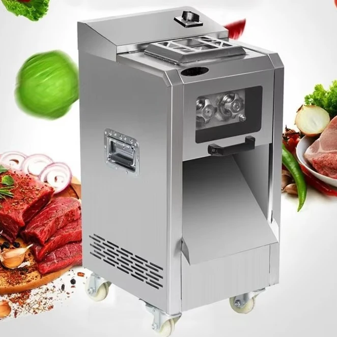 Commercial Fully Automatic Detachable Stainless Steel Meat Slicing Machine, Meat Cutter for Slicing and Shredding
