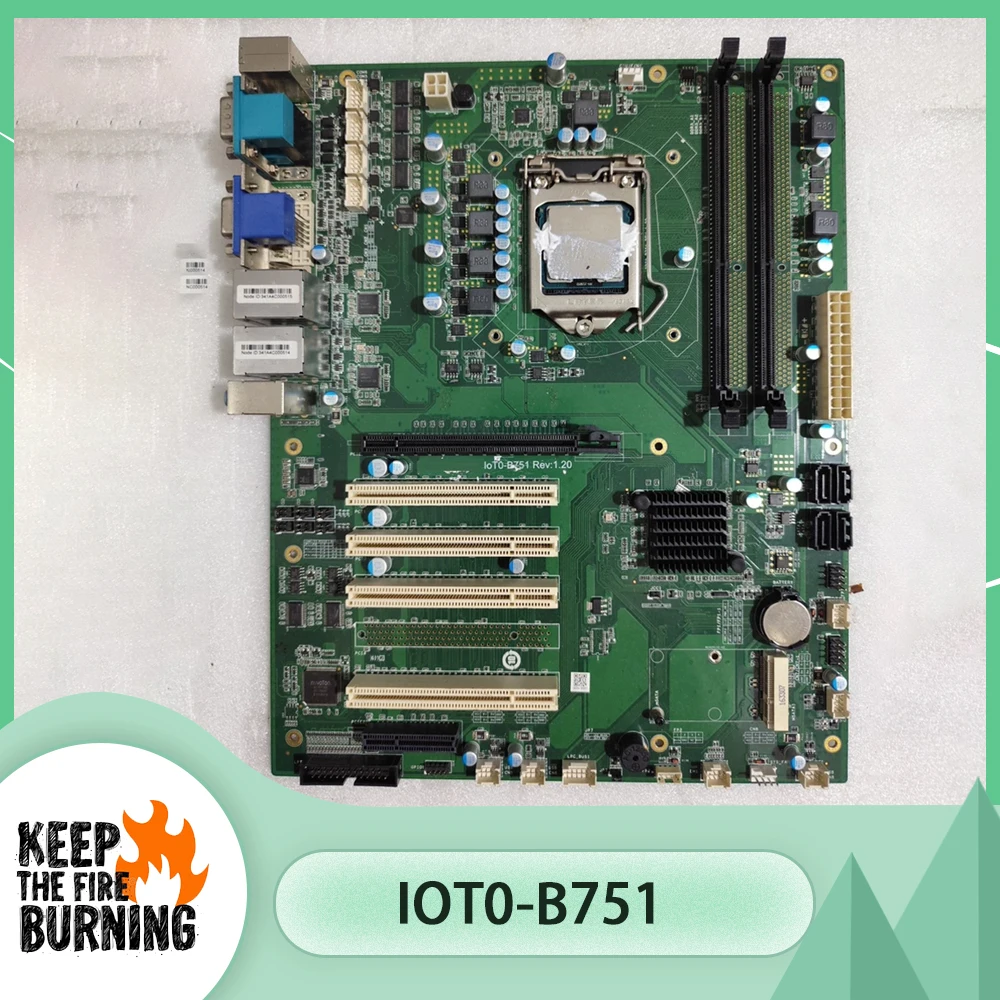 IOT0-B751 REV:1.20 Industrial Control Motherboard Supports 2-3 generations of CPU
