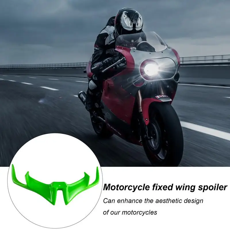 New Motorcycle Front Fairing Winglet Wing Cover Trim Universals For Motobike Shark Fin Beak Wing Side Spoilers Moto Accessories