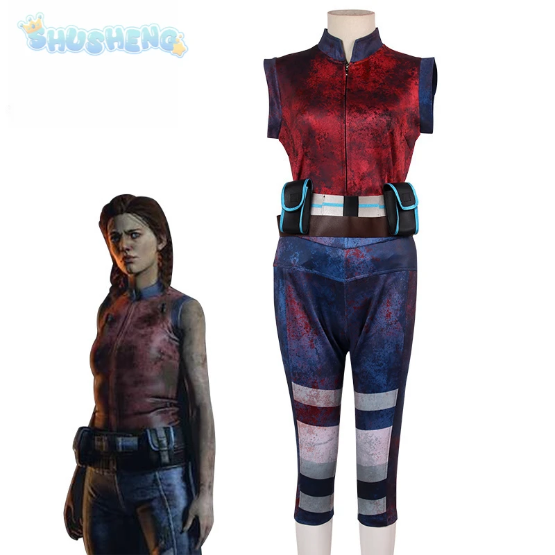 

Meg Thomas Cosplay Game Dead Cos by Daylight Costumes Coat Shirt Pants Halloween Carnival Party Disguise Woman Man Suit XS-XXL