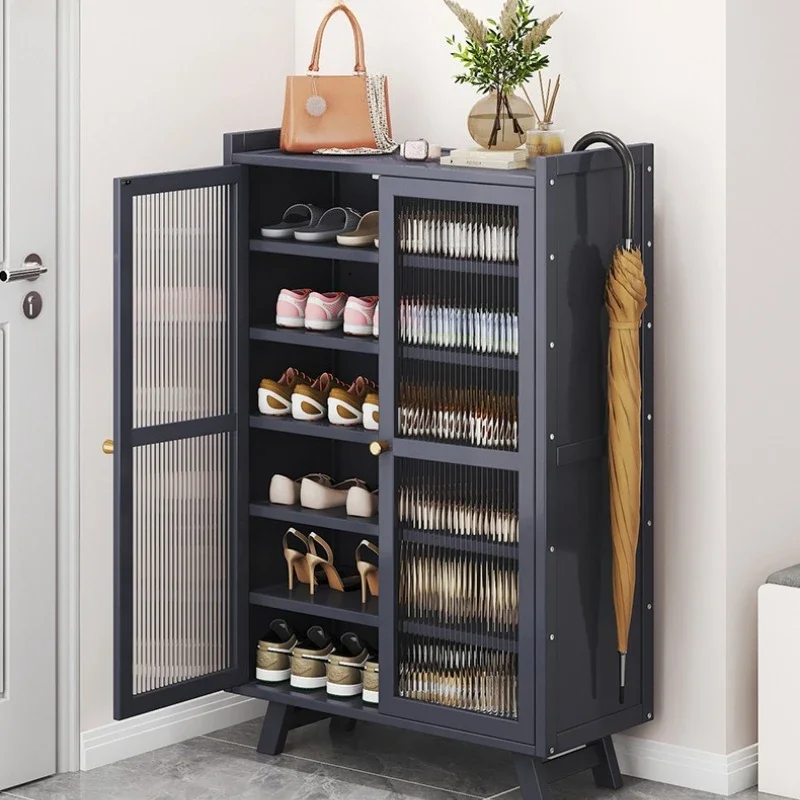 Multi-functional Multi-layer shoe rack outside the door of the household, dustproof small shoe cabinet, indoor corridor entry