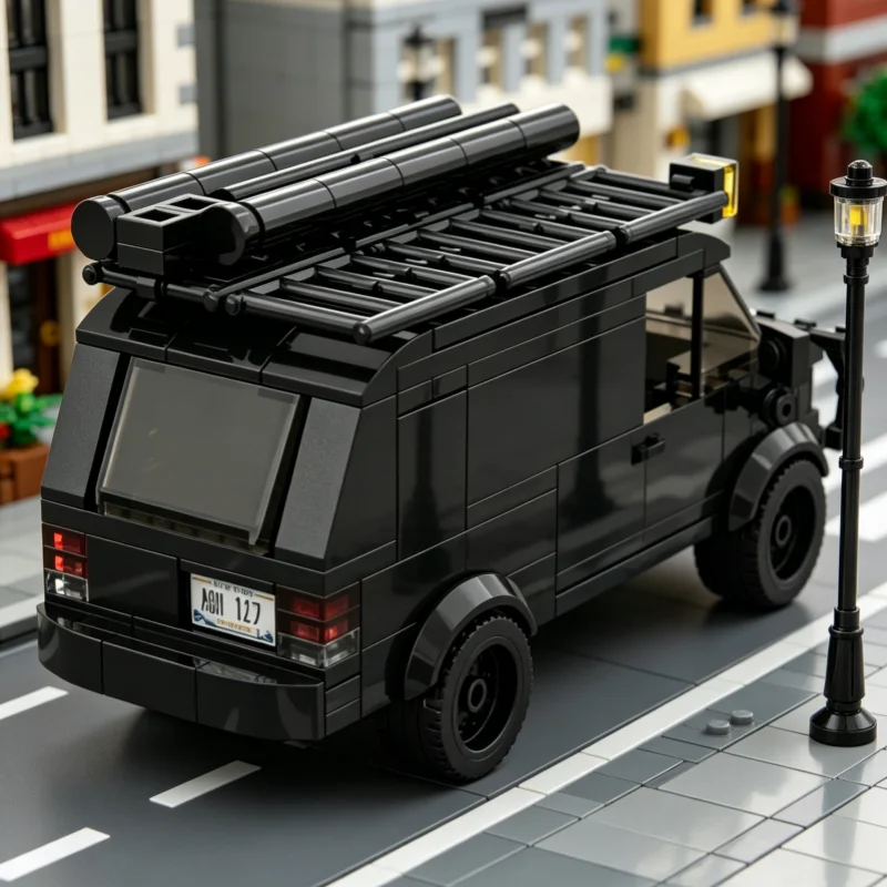 

Aggressive Battle Van Building Blocks Modern Combat Auto Scene Display Decoration