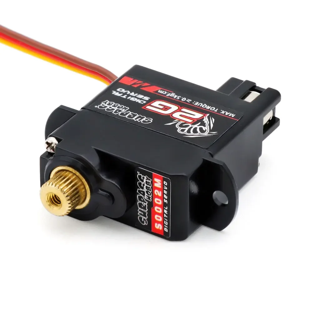 SURPASS HOBBY 2g 3,7g 4,3g 6g 8g Mini Servo Digital Metal Gear Motor Sin Núcleo para RC Micro coche Drone avión barco de ala fija Robot