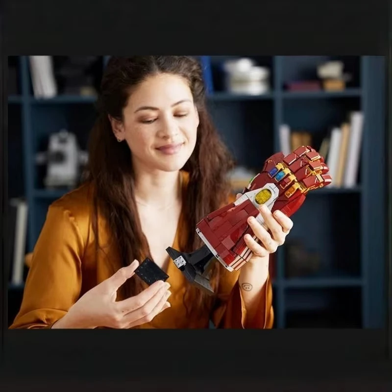 6675 nieuwe stukjes creatief modelbouw, rode handschoenen, speelgoedmodel, displaystuk, kinderkerstmis, verjaardagscadeau