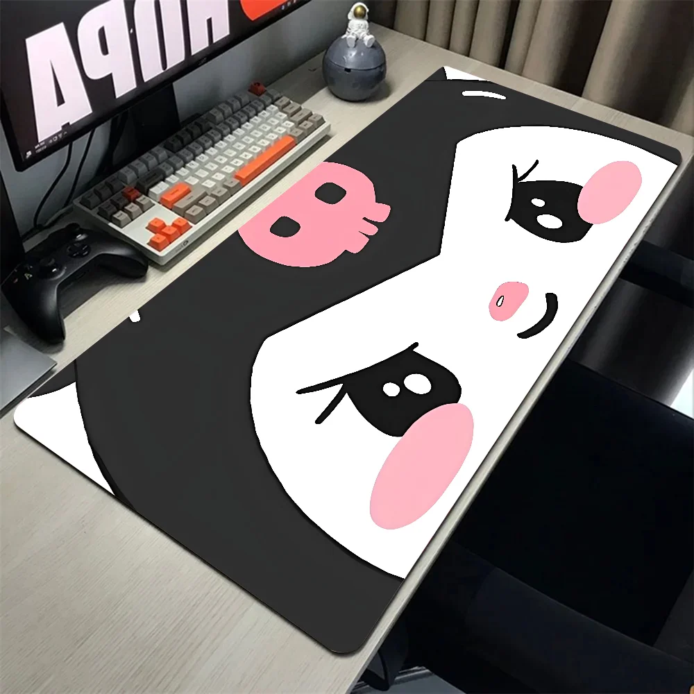 Miniso Sanrio Kawaii Cute Kuromi Mousepad Mouse Mat Desk Mat With Pad Gaming Accessories Prime Gaming XXL