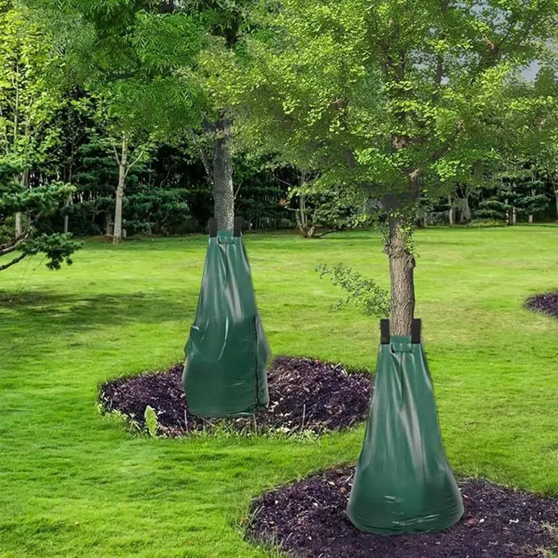 Saco de rega 2 pacote grande ao ar livre árvore fralda produtos cuidados com as plantas acessórios irrigação sistema irrigação do jardim para raiz profunda