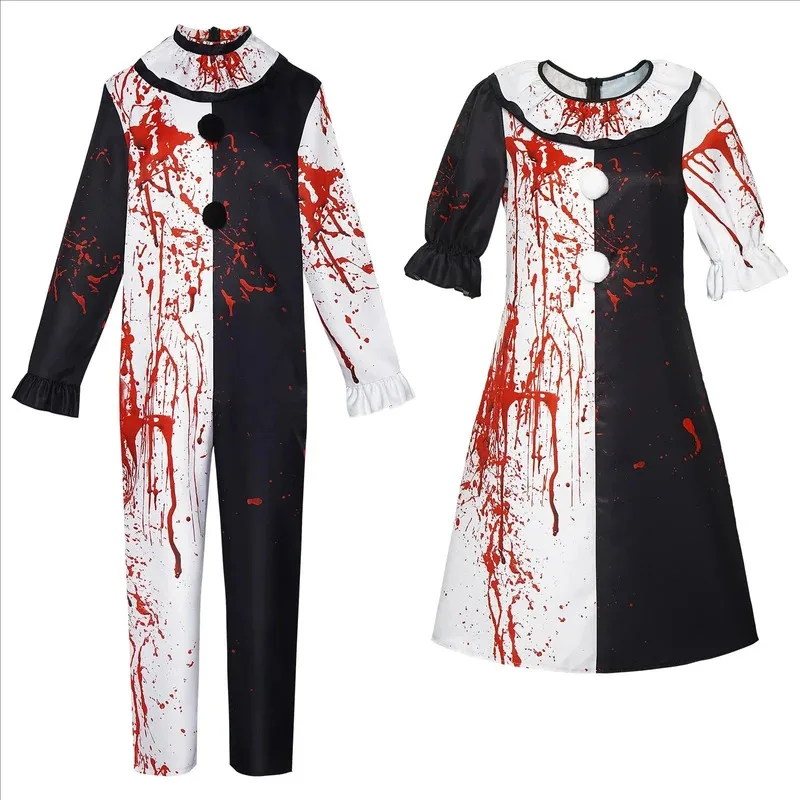

Broken Soul Clown Cosplay Costume Halloween Broken Soul Clown Bloodstain Men's and Women's Cosplay Cosplay Costumes