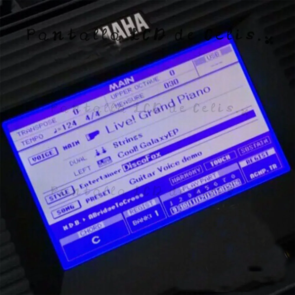 Imagem -03 - para Yamaha Psr S500 S550 S650 Dgx520 Dgx620 630 640 Nova Tela Lcd Original 100 Testado