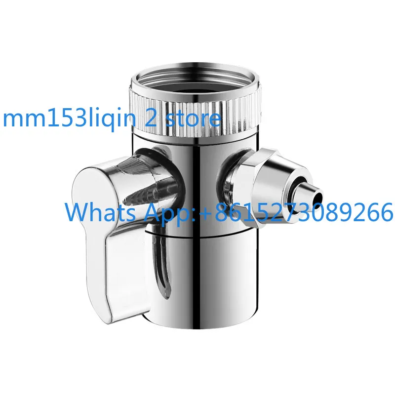 Space saving faucet water purifier connector one point two three way switching valve 2/3/diverter converter universal