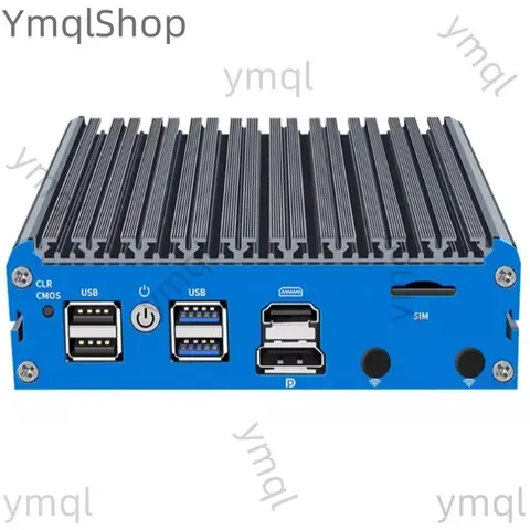 Fanless Mini PC 4 Intel 2.5G LAN Celeron J4125 J5040 N5100 J6412 N100 Mini Router Server ESXI HD-MI pfSense Firewall Appliance