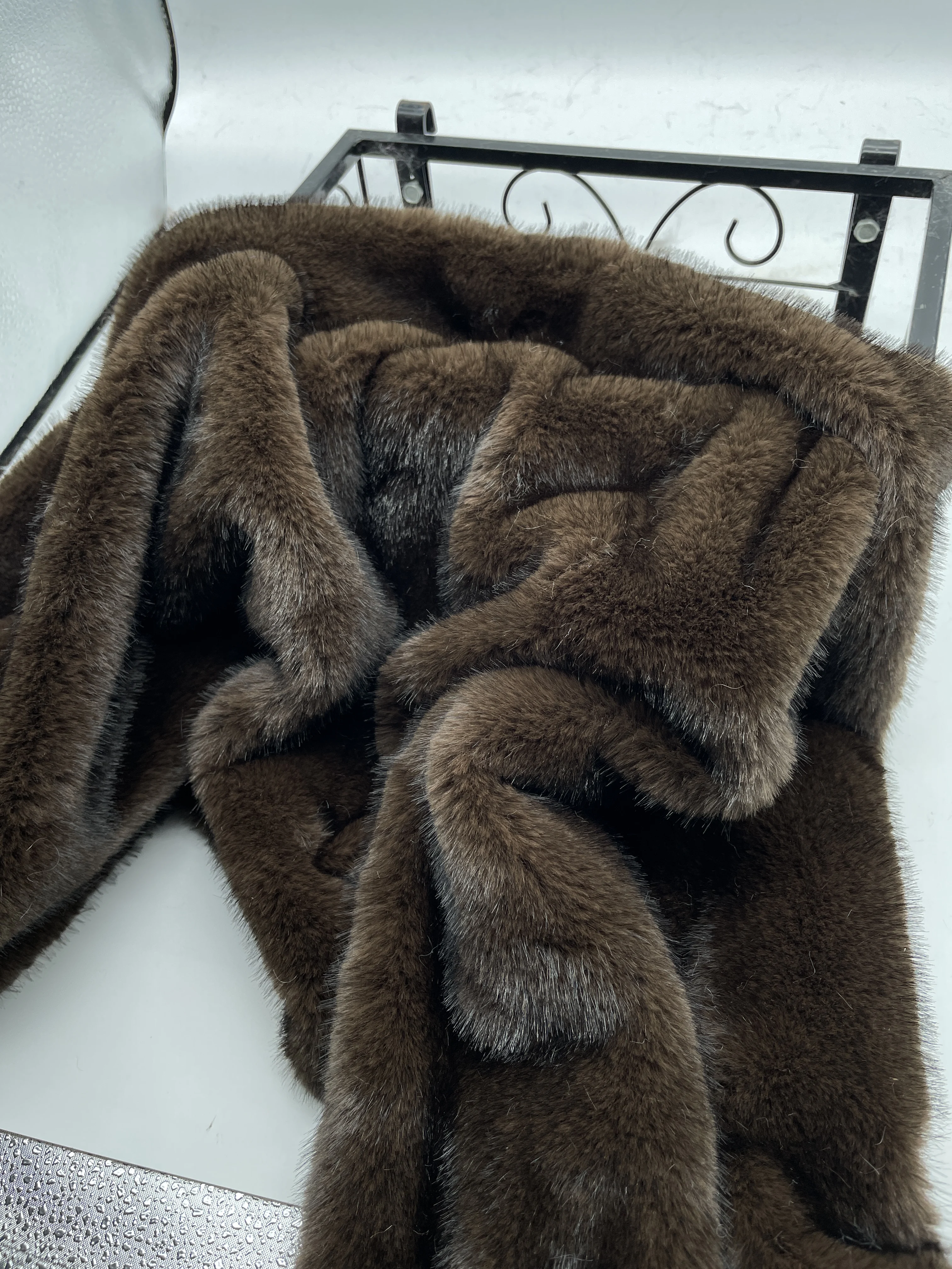 10mm Long Fur Imitation Mink Fabric for Thick Dense Soft Touch Cotton Doll Clothes Cloth Diy By The Meter Sewing Material image 3