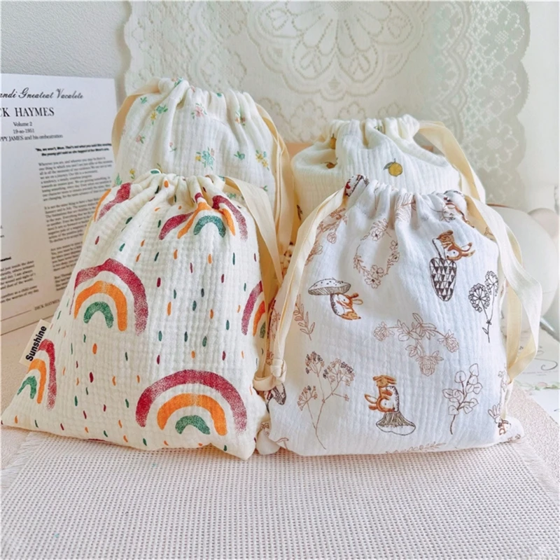 Bolsa para pañales, bolso con cordón para mamá, bolso con capacidad para maquillaje