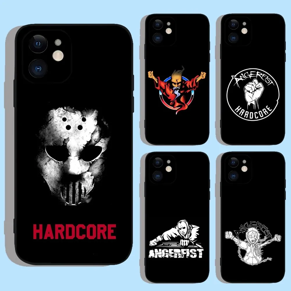 

Music Angerfist Hardcore Fashion Phone Case For iPhone 16,15,14,13,12,11,XS,XR,X,8,7,Pro,Max,Plus,mini Silicone Black Cover