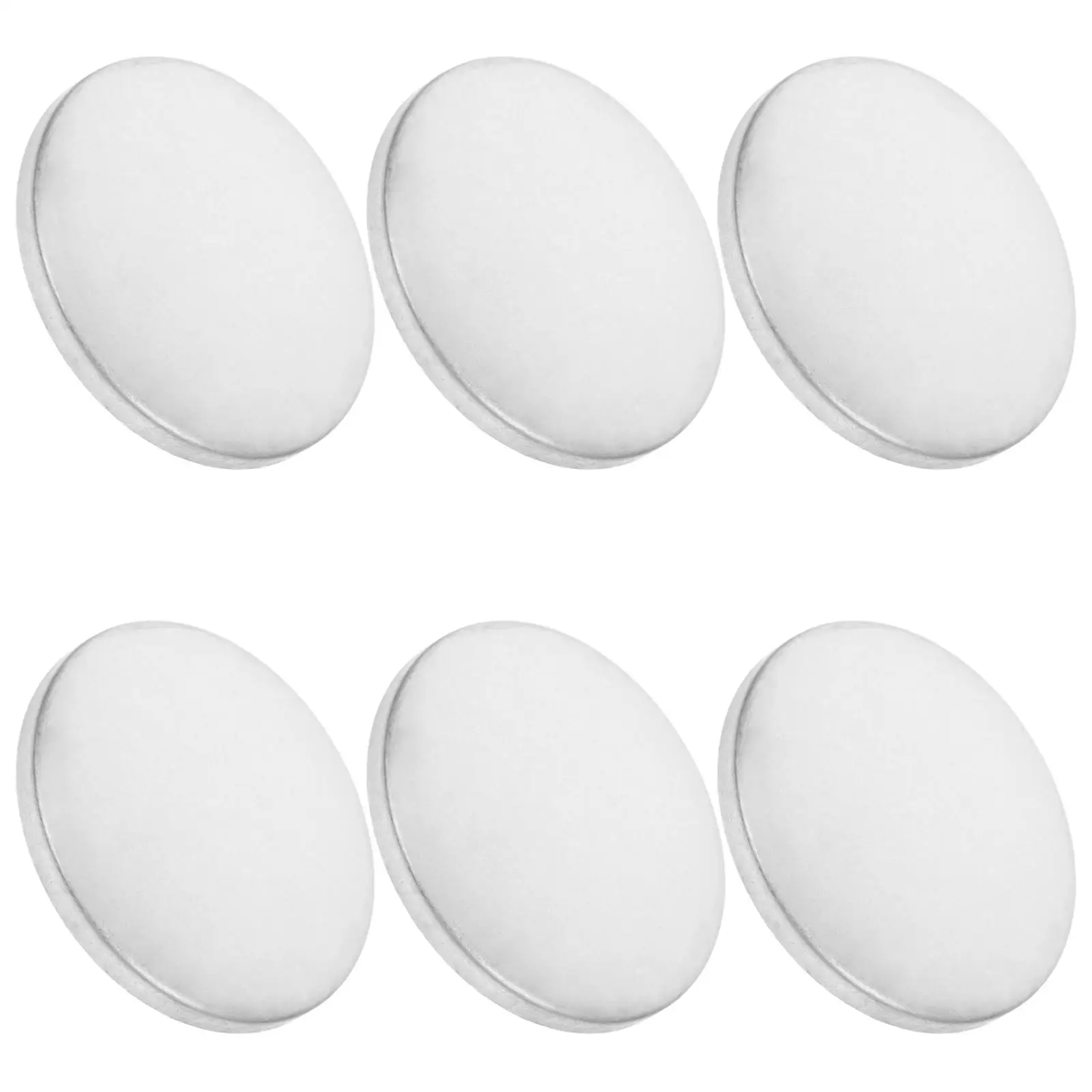 

6 Pcs Pillar Decorative Cover Black Aluminum Fence Post Surface Mount Chair Caps