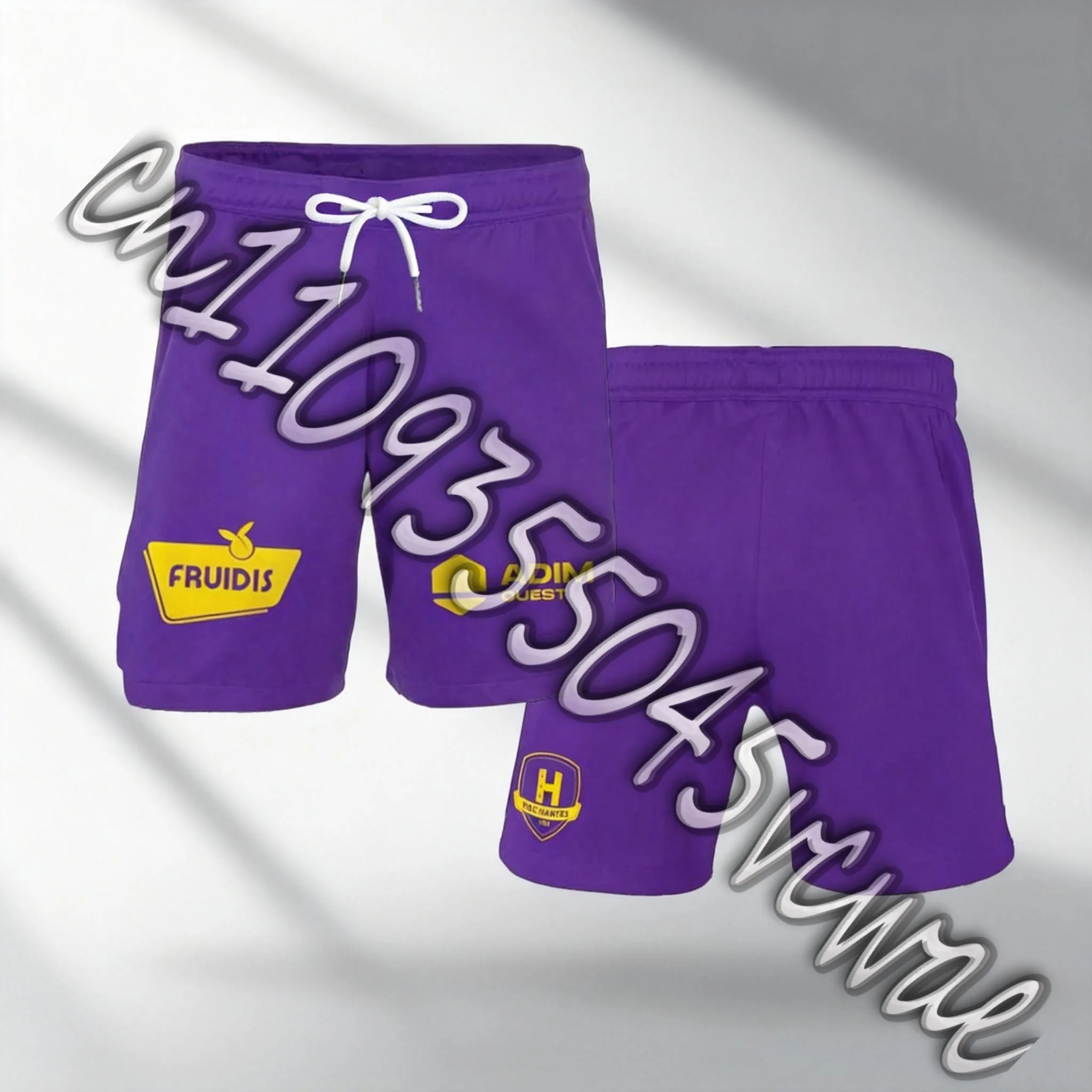 

Гандбольные шорты HBC NANTES 2025-26, новинка, домашняя/гостевая/третья форма EHF, с 3D-печатью, в стиле Poland Athleisure, для взрослых, унисекс, на шнурке