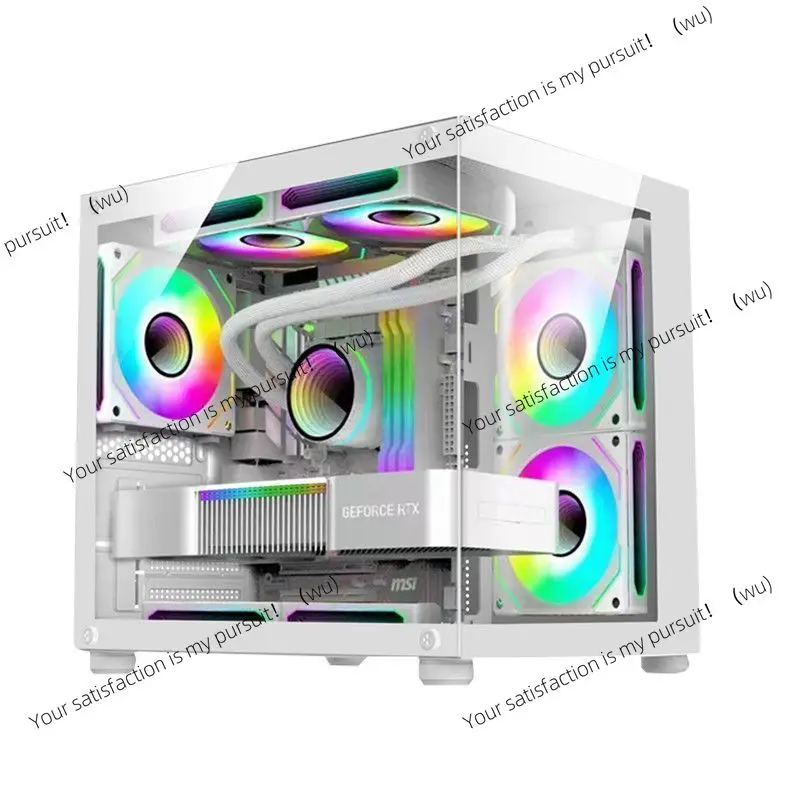 Computer sea view room columnless MINI computer chassis desktop M-ATX motherboard 240 water cooling 330 graphics card