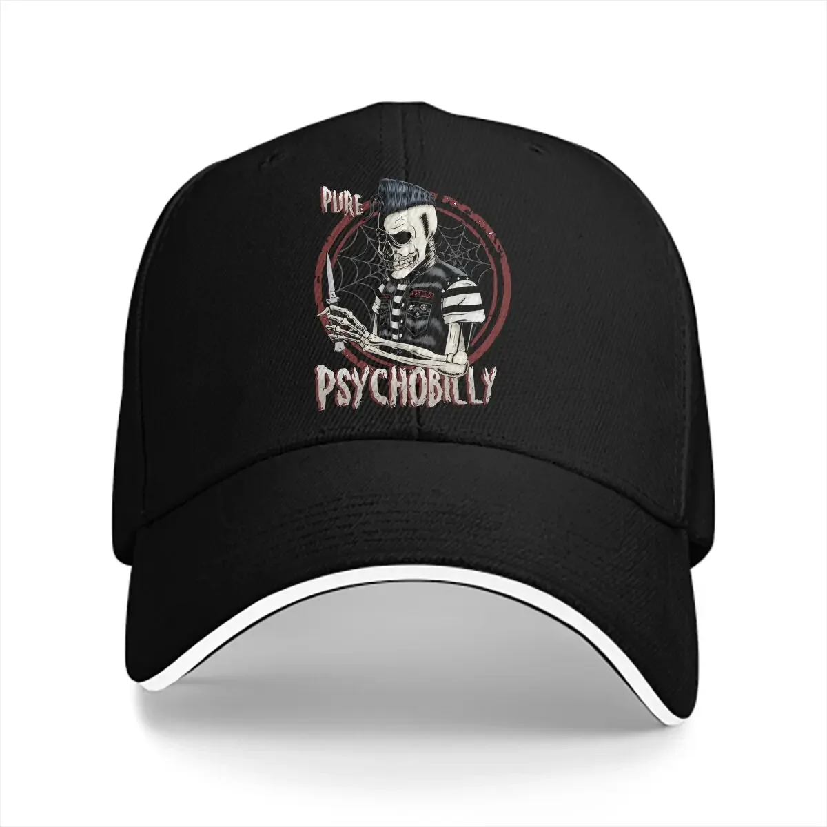 Mexican Skull Santa Muerte Multicolor Hat Peaked Men's Cap Pure Psychobilly Classic Personalized Visor Protection Hats