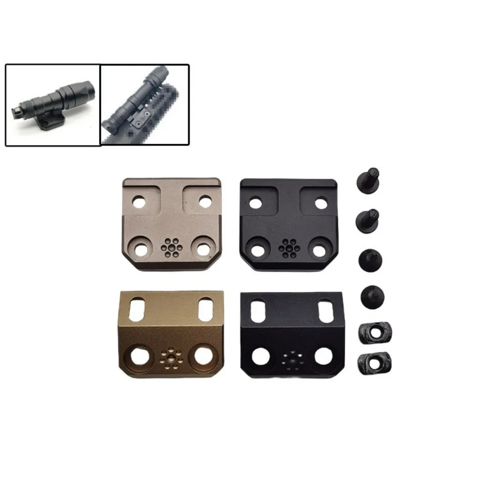 

M300/M600 Tactical Flashlight Vertical/Side Replacement Mount Sakura Base MLOK Rail Metal Base