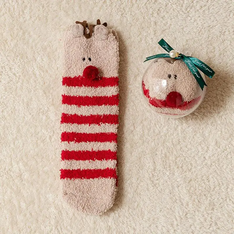 Fuzzy meias bonito elástico unisex engraçado fuzzy meias para o festival de natal fornecimento acolhedor quente fuzzy meias para quartos de inverno vivendo