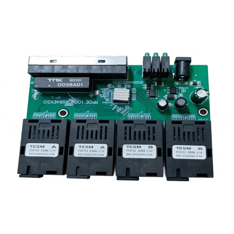 

D7YC POE Fast Ethernet Fiber Switcher Optically Media Converter Board Easy Installation
