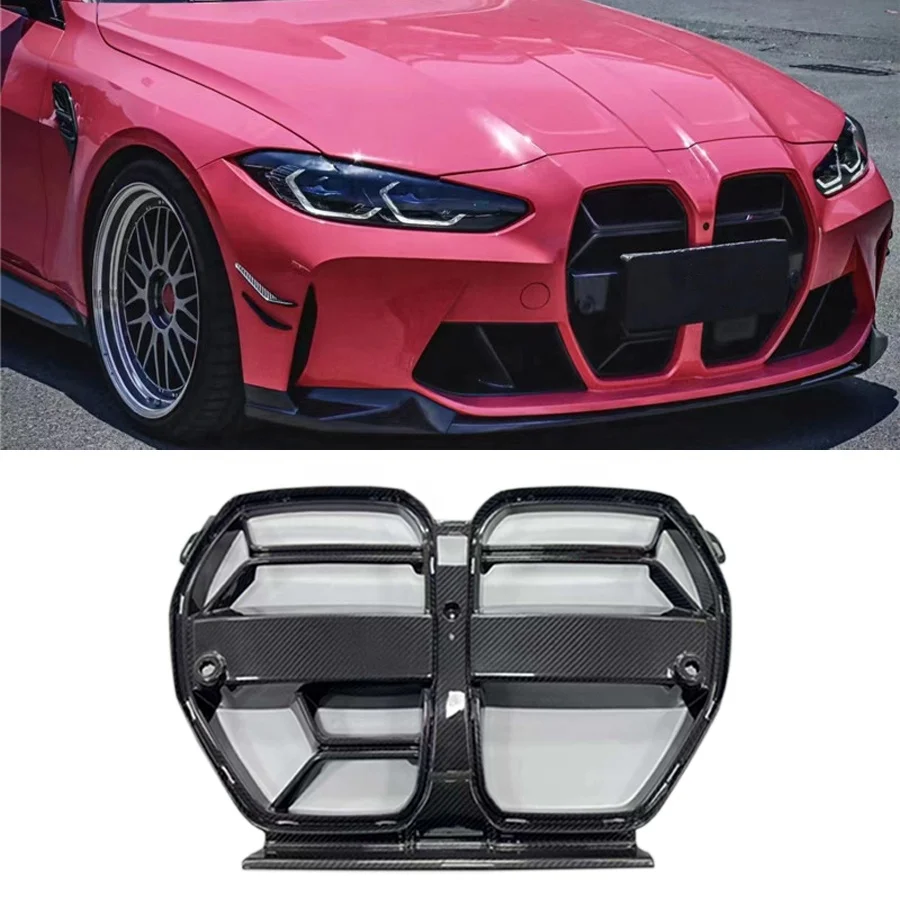 Carbon Fiber M3 M4 Front Bumper Grille For BMW G80 M3 G82 G83 M4 2021-2022 Car Parts