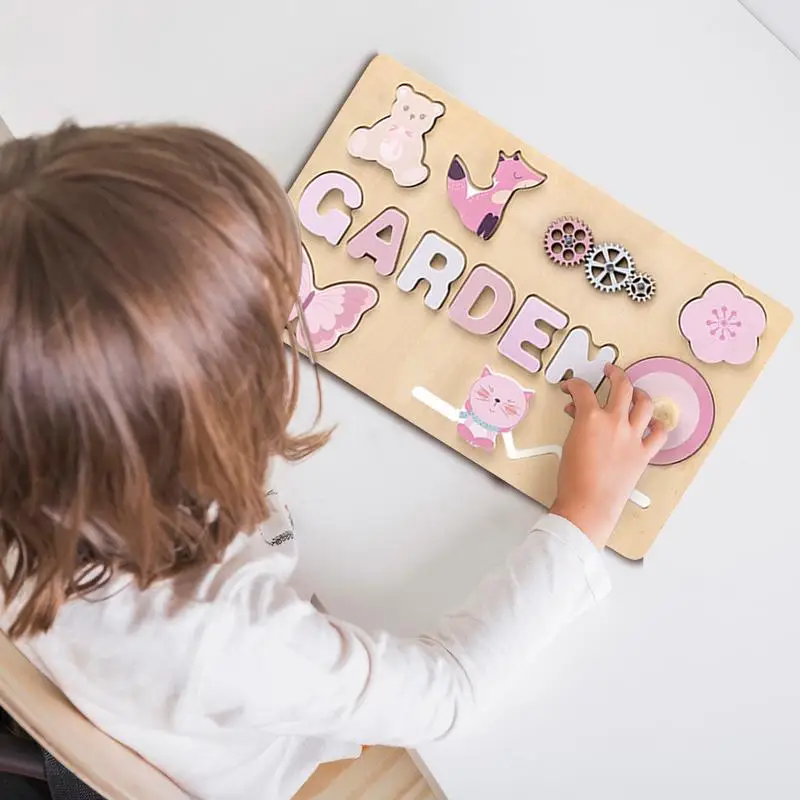 Rompecabezas de clavija de madera para niños y niñas, juegos de mesa coloridos para preescolar, construcción cerebral, rompecabezas educativo con forma de clavija