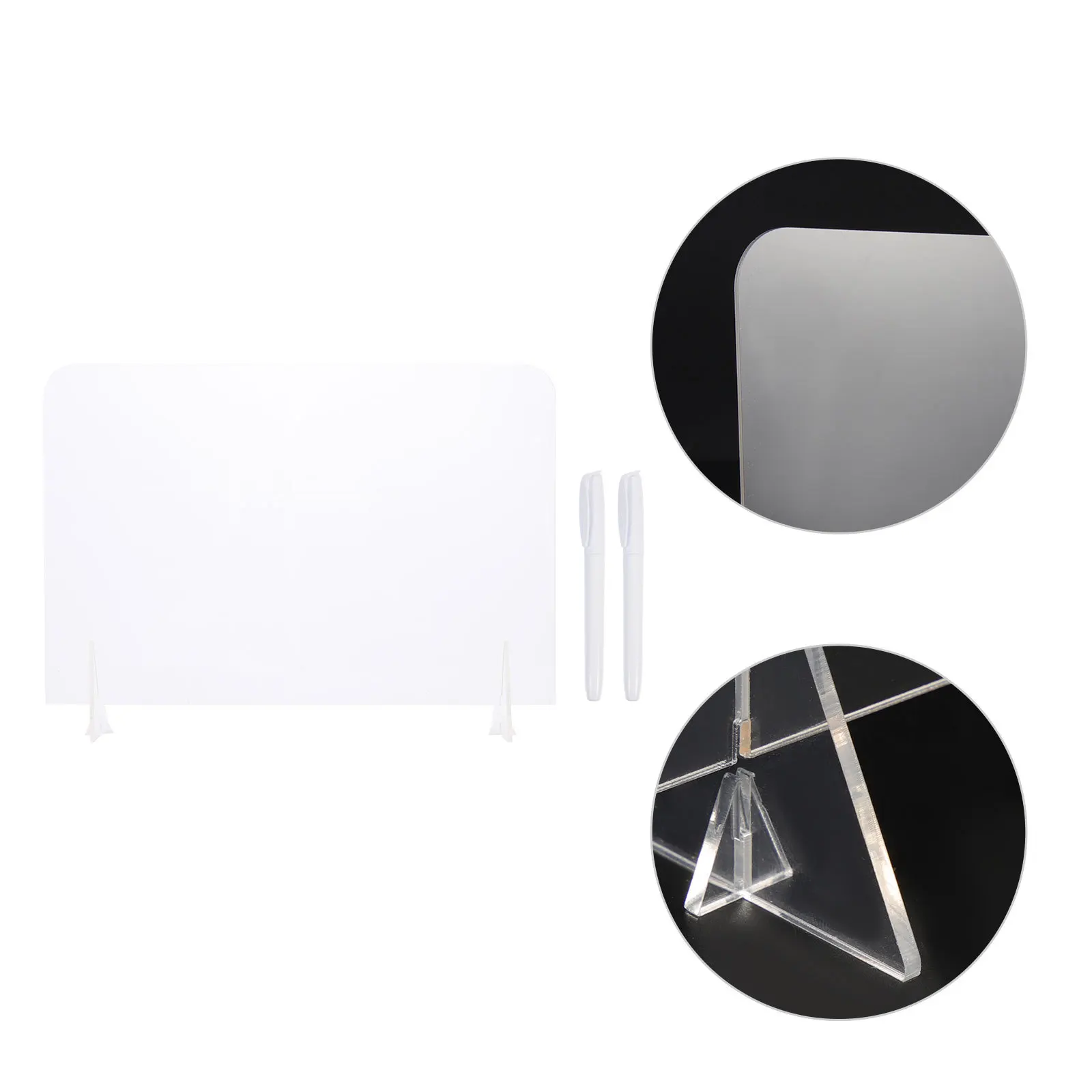

1 Set Acrylic Memo Board Transparent Message Board Writing Drawing Desk Accessories Home Office School Kids Painting Tabletop
