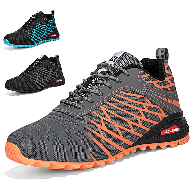 YUYIN Men's Casual Hiking Shoes Waterproof Outdoor Trainers Lace-up Climbing Trekking Sneakers Walking Hunting Tactical Boots