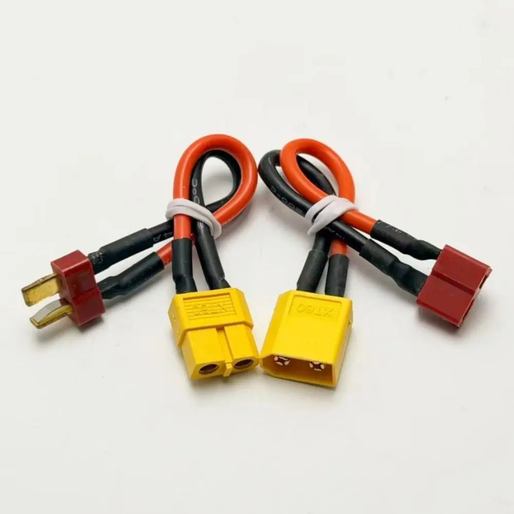 XT60 T-shaped Adapter Extension 10CM 2Styles Cable Plugs Male/Female to Female/Male Cable Connectors