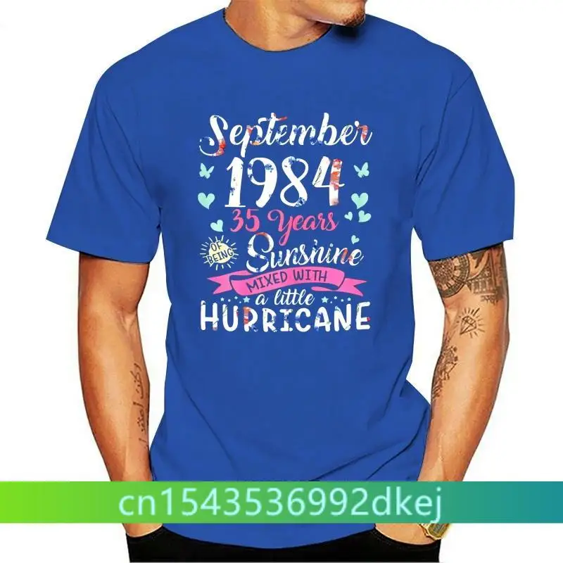 

Womens September Girls 1984 T Shirt 35 Years Old Awesome Since 1984 Size S-3Xl Street Tee ShirtF