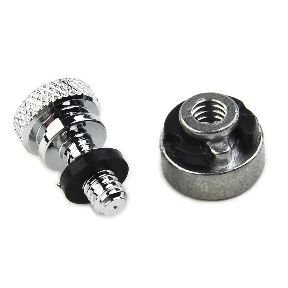 For Bolt Screw Mount Nut Rear Fender Seat Indoor Office Replacements 2 Pcs Aluminum Alloy Knurled Bolt