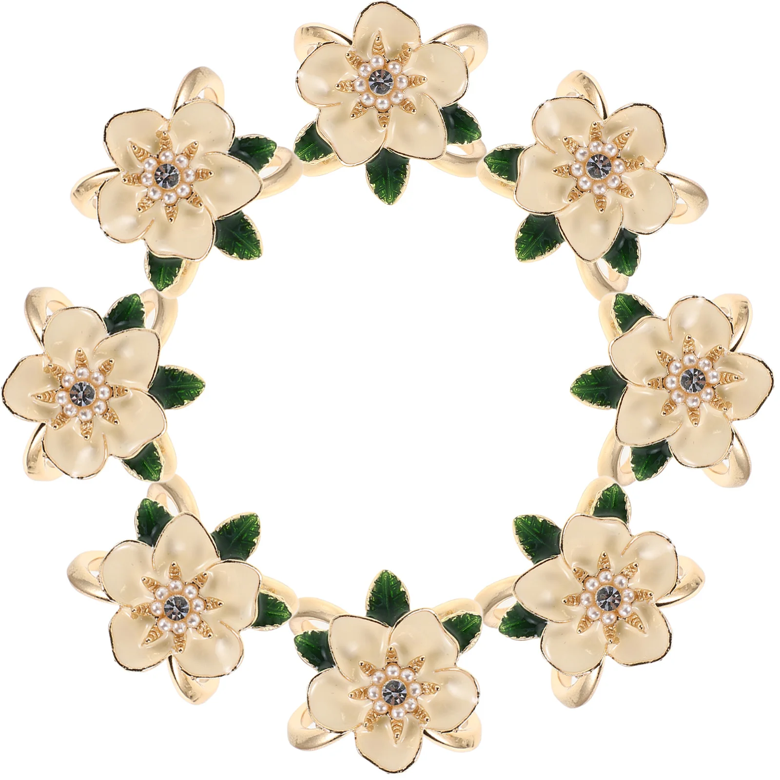 

8Pcs Flower Scarf Brooch Pin Elegant Floral Ties Buckle Clip Women Scarf Holder Accessory Shawl Buckle