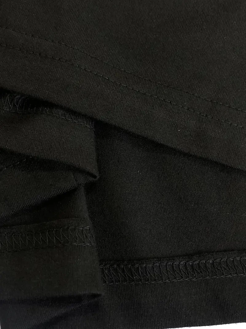 Pop femmes été décontracté c'est OK ne vous inquiétez pas imprimer lèvres imprimé taille ample col rond manches courtes T-shirt robe