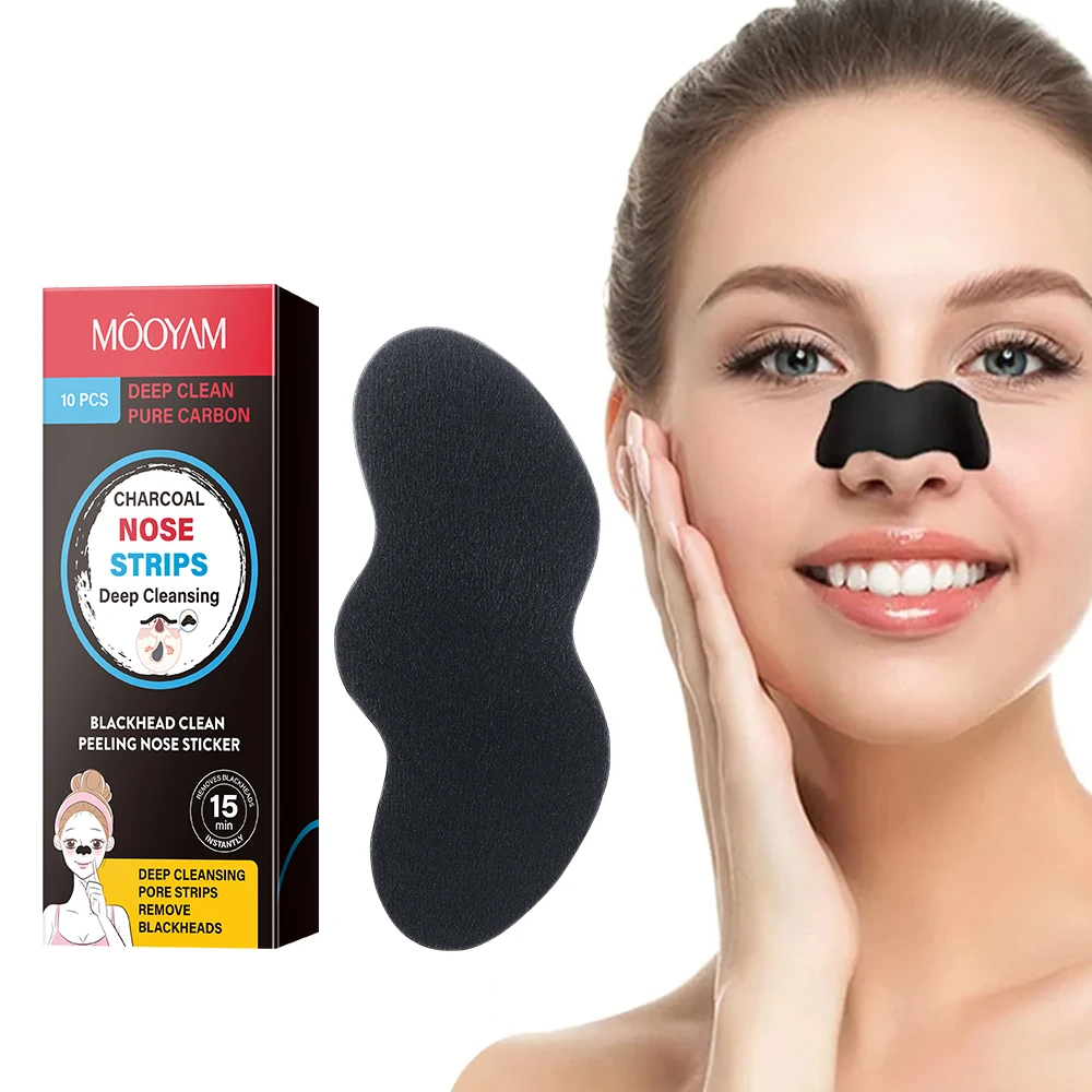 10/20/30/60/100pcs Deep Cleansing Nose Strips Peel off Masks Charcoal Blackhead Remover Strips Pore Strips Tighten Pores