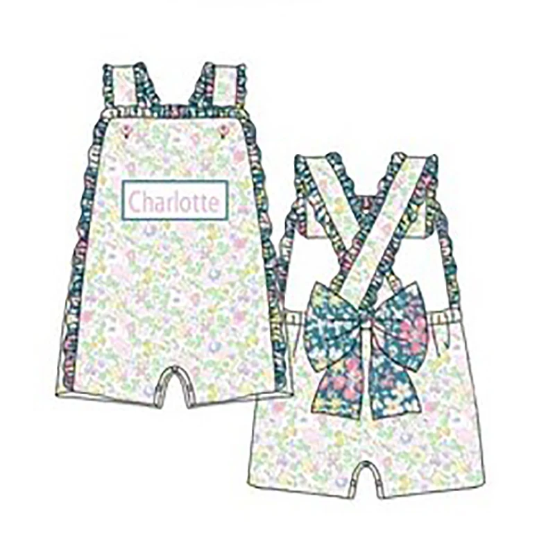 Only Be Six Words Baby Girl And Boy New Cotton Customizable Name Styles Models Floral And Plaid Series Romper Sets Clothes