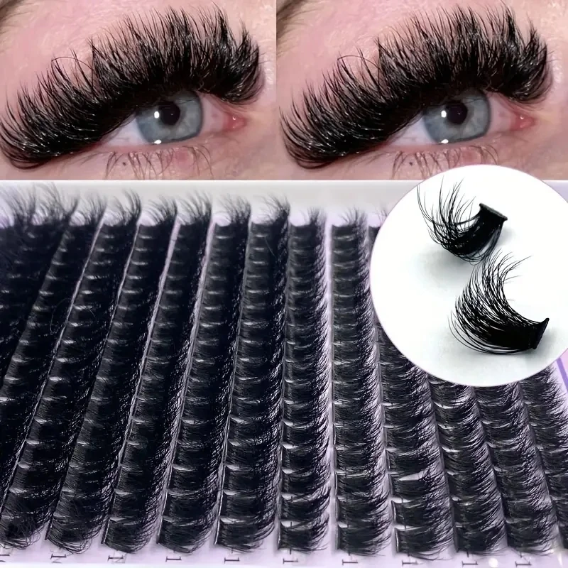 60d/80d Faux Nerz Wimpern 200 stücke Cluster 0,07mm d Curling 10-18mm mischen natürliche Wimpern verlängern einzelne Wimpern Cluster