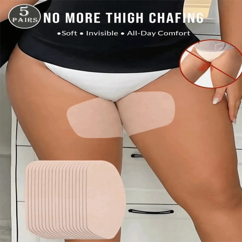 10Pcs New Non-woven Anti-Friction Patches Invisible Skin-Friendly Thigh Protection Pad Sweatproof Disposable Thigh Chafing Pads