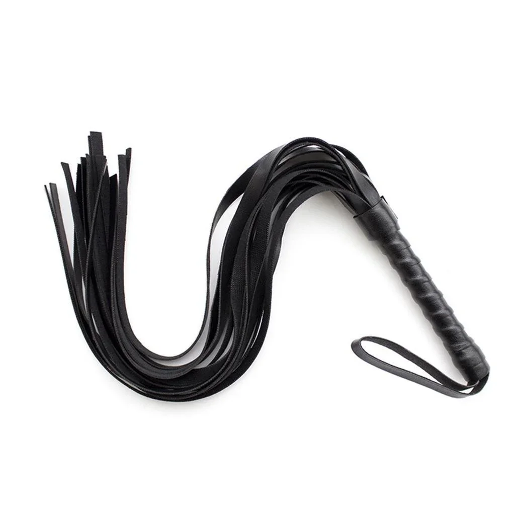 Faux Leather Pimp Whip Racing Riding Crop Party Flogger Queen Black Horse Riding Whip New