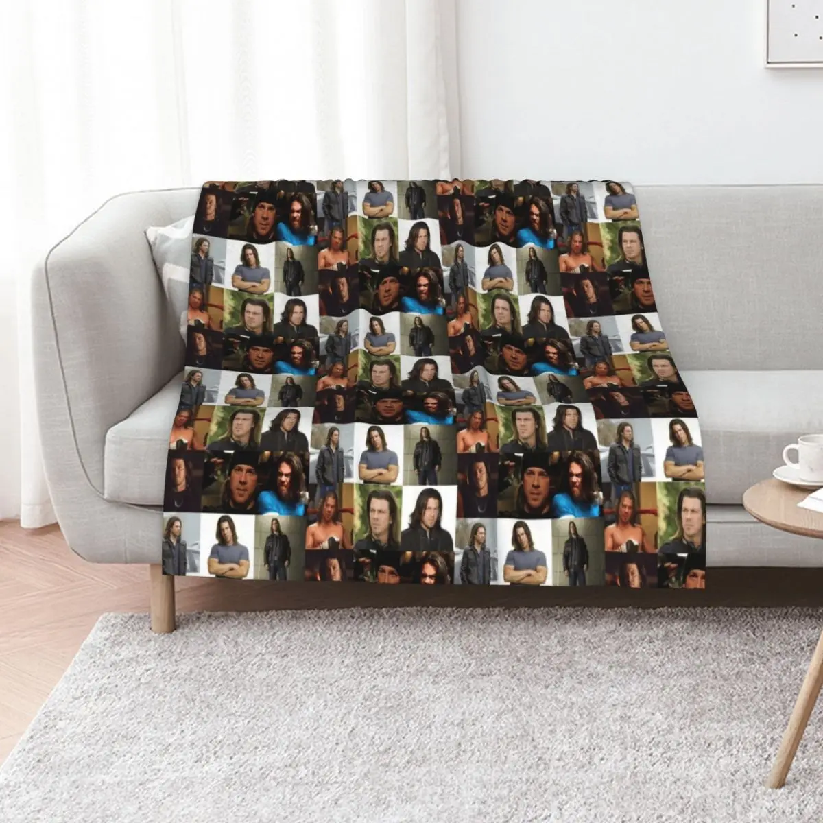

Eliot Collage Throw Blanket Thins Hairys Bed Fashionable Thermal Blankets