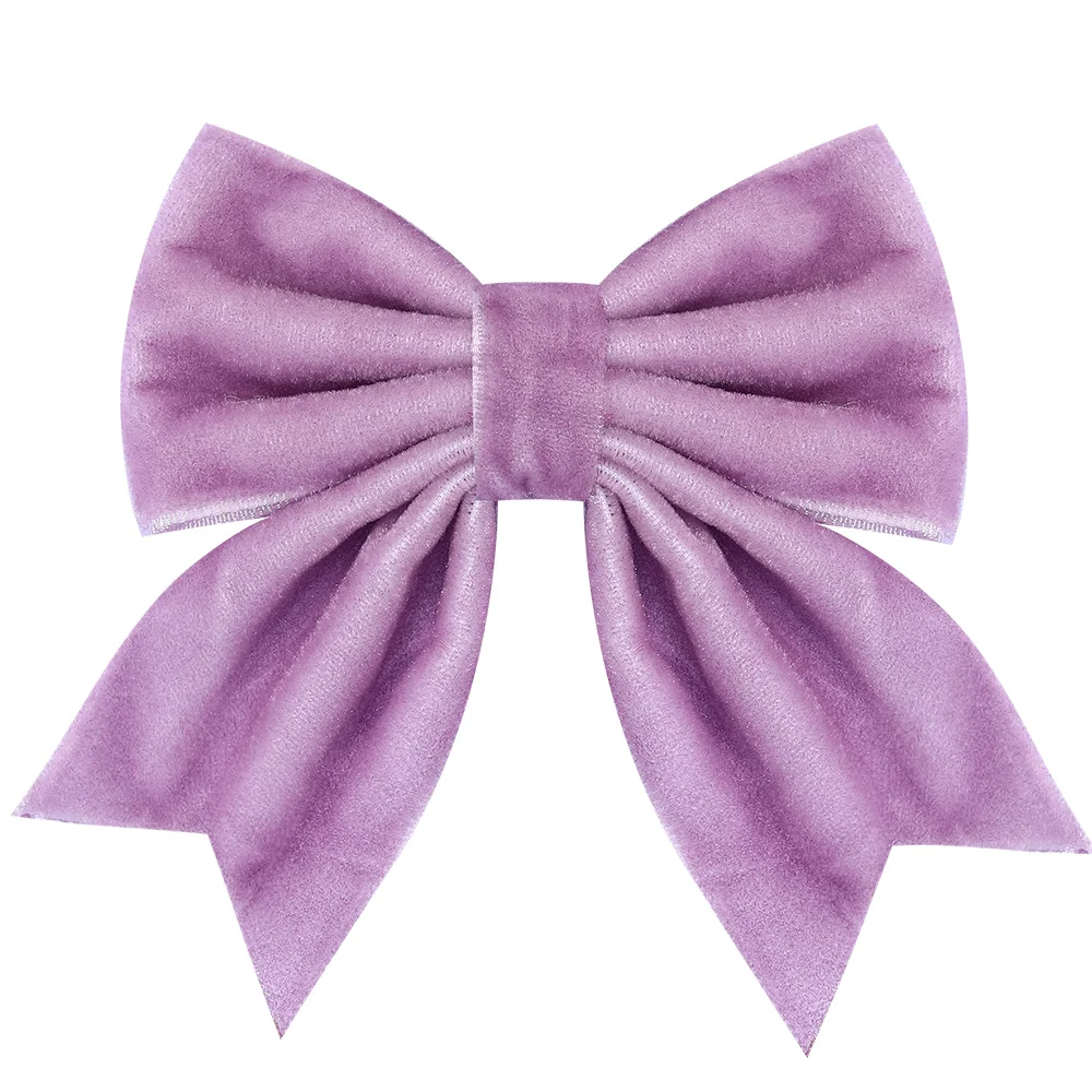 New Solid Velvet Hair Bow Clips Sweet Ribbon Bowknot Hairpins For Girls Children Fashion Barrettes Kids Headwear Hair Accessorie