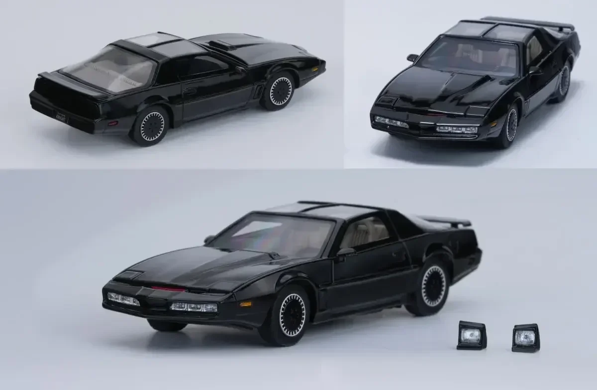 1:64 Model Firebird Knight Rider Karr Black Silver Alloy Diecast Car Toy Die Casting Car Toys Model Decorat Kids Christmas Gifts