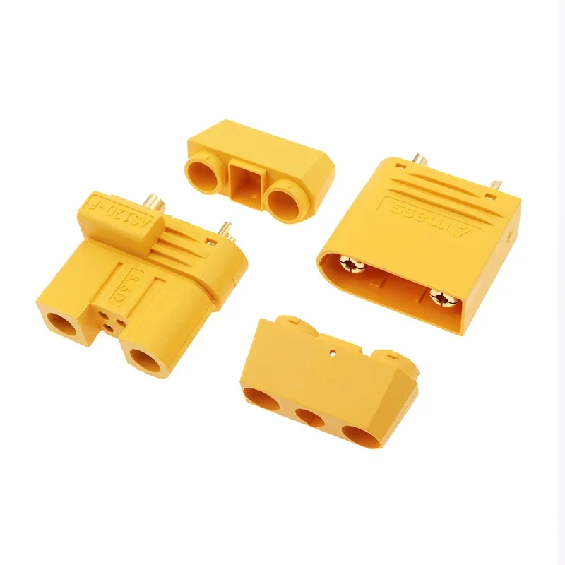 Amass-conectores Macho e Fêmea com Resistência Carregamento de Bateria de Lítio As120-m As120-f 10 Pcs