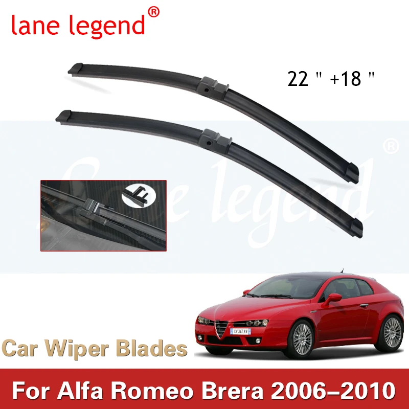 

2pcs For Alfa Romeo Brera 2006-2010 Front Windshield Wiper Blades Windscreen Window Accessories 2007 2008 2009