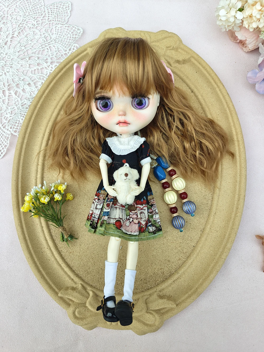 جديد بليث ملابس دمى فستان كاجوال لطيف اليدوية بليث فستان OB22 OB24 AZONE بليث إكسسوارات دمي فستان بليث الملابس