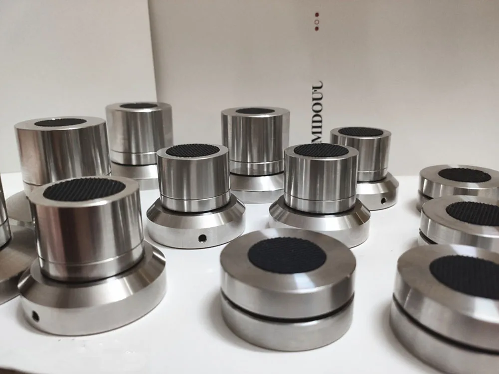 Perline in ceramica in acciaio inossidabile Piedini ammortizzanti Supporto per piedi Base per punte di isolamento per audio HiFi - Replica FE media